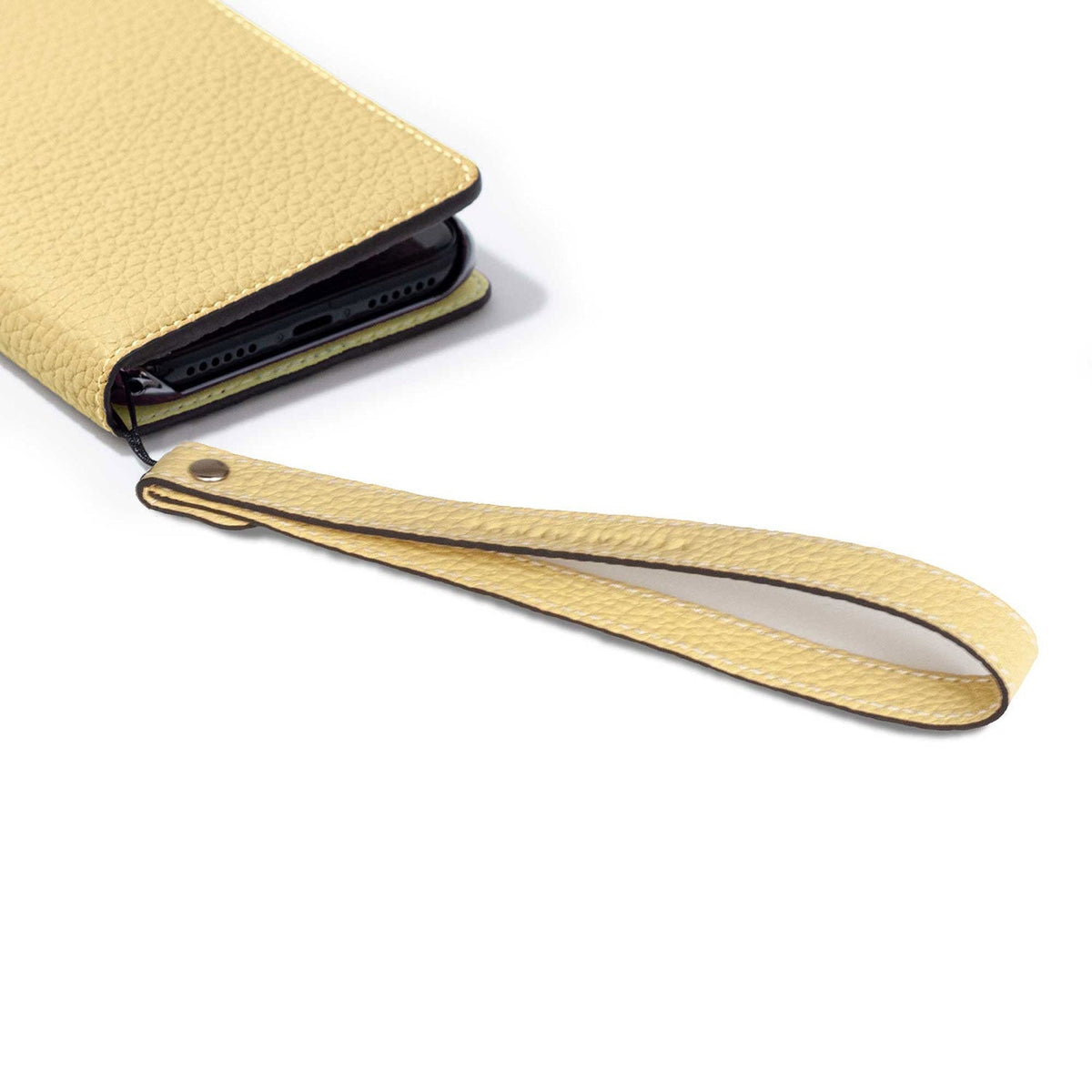 Wrist Strap Shrink Leather (Yellow - Long)