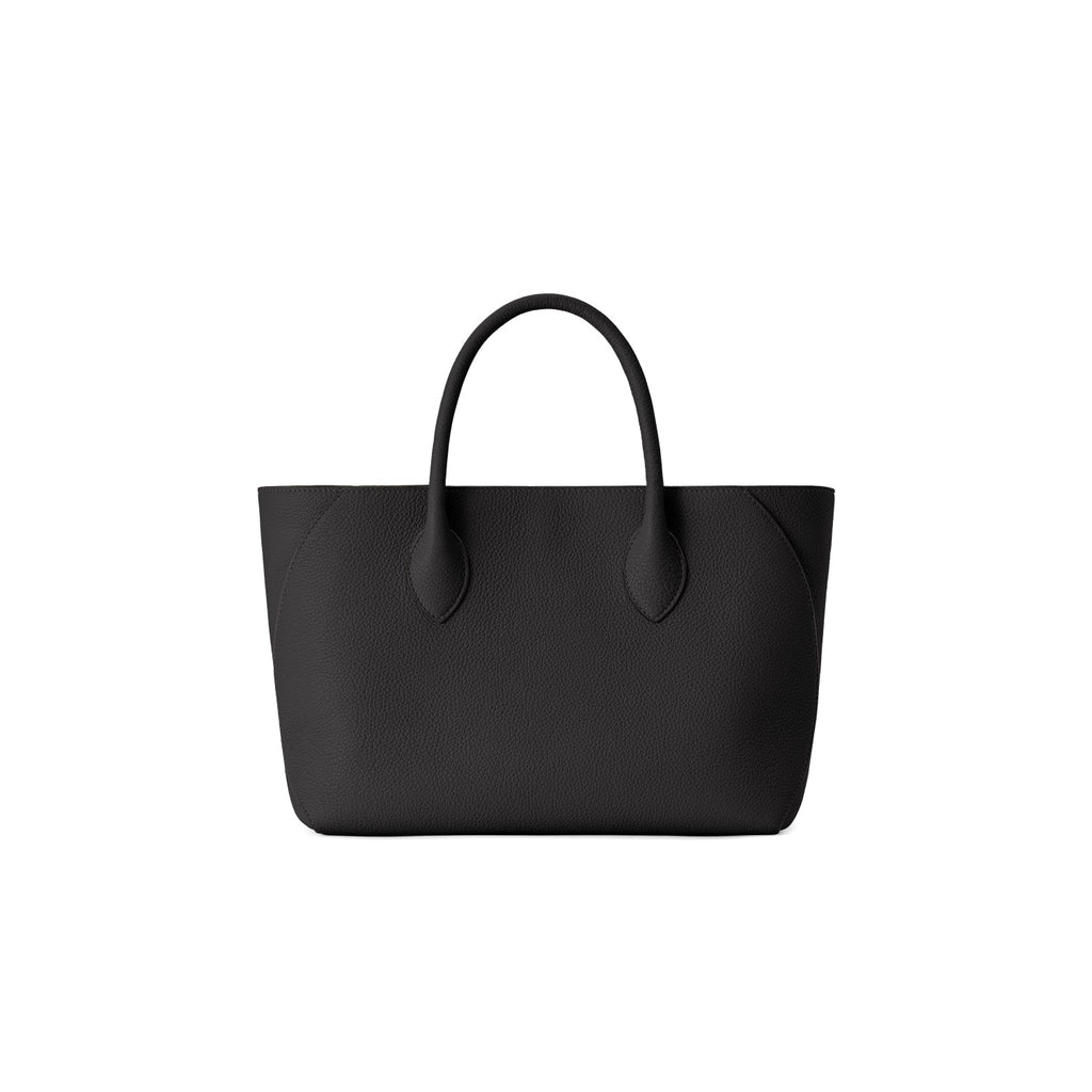 SAVOIA × BONAVENTURA Mia Tote Bag Shrink Leather (Black × Savoia Blue - 27)