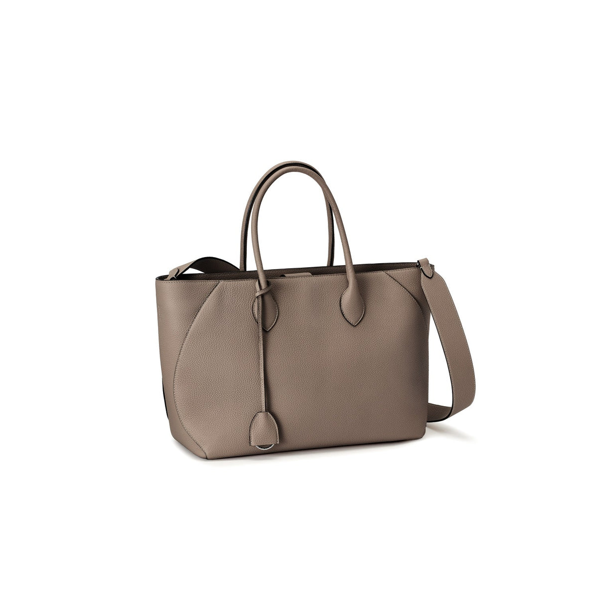 Mia Tote Bag Shrink Leather (Etoupe - 35)