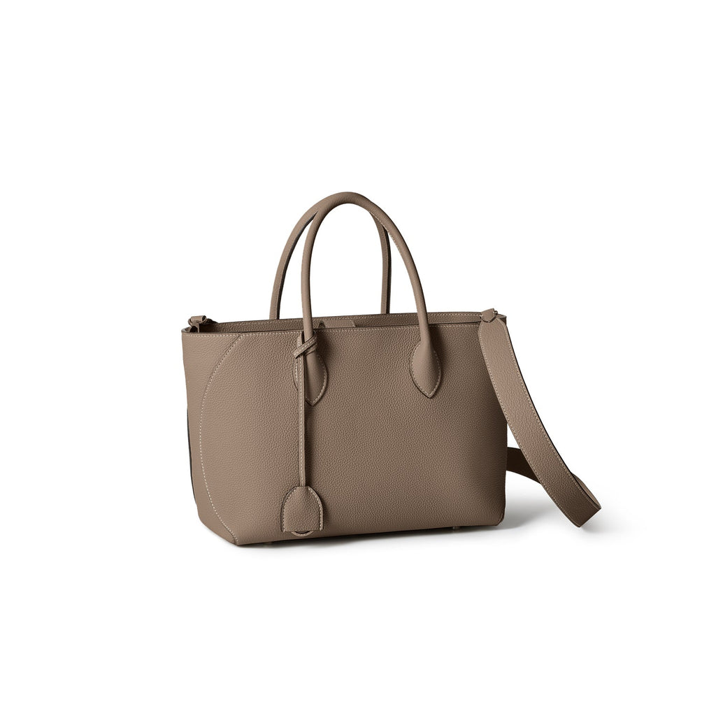 Mia Tote Bag Shrink Leather (Etoupe - 30)