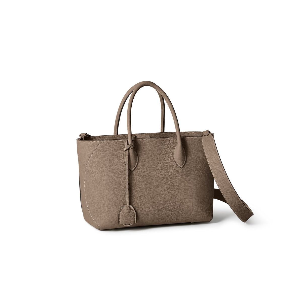 Mia Tote Bag Shrink Leather (Etoupe - 30)