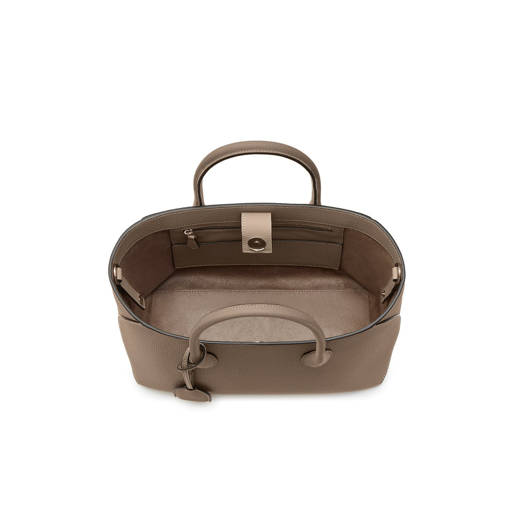 Mia Tote Bag Shrink Leather (Etoupe - 30)