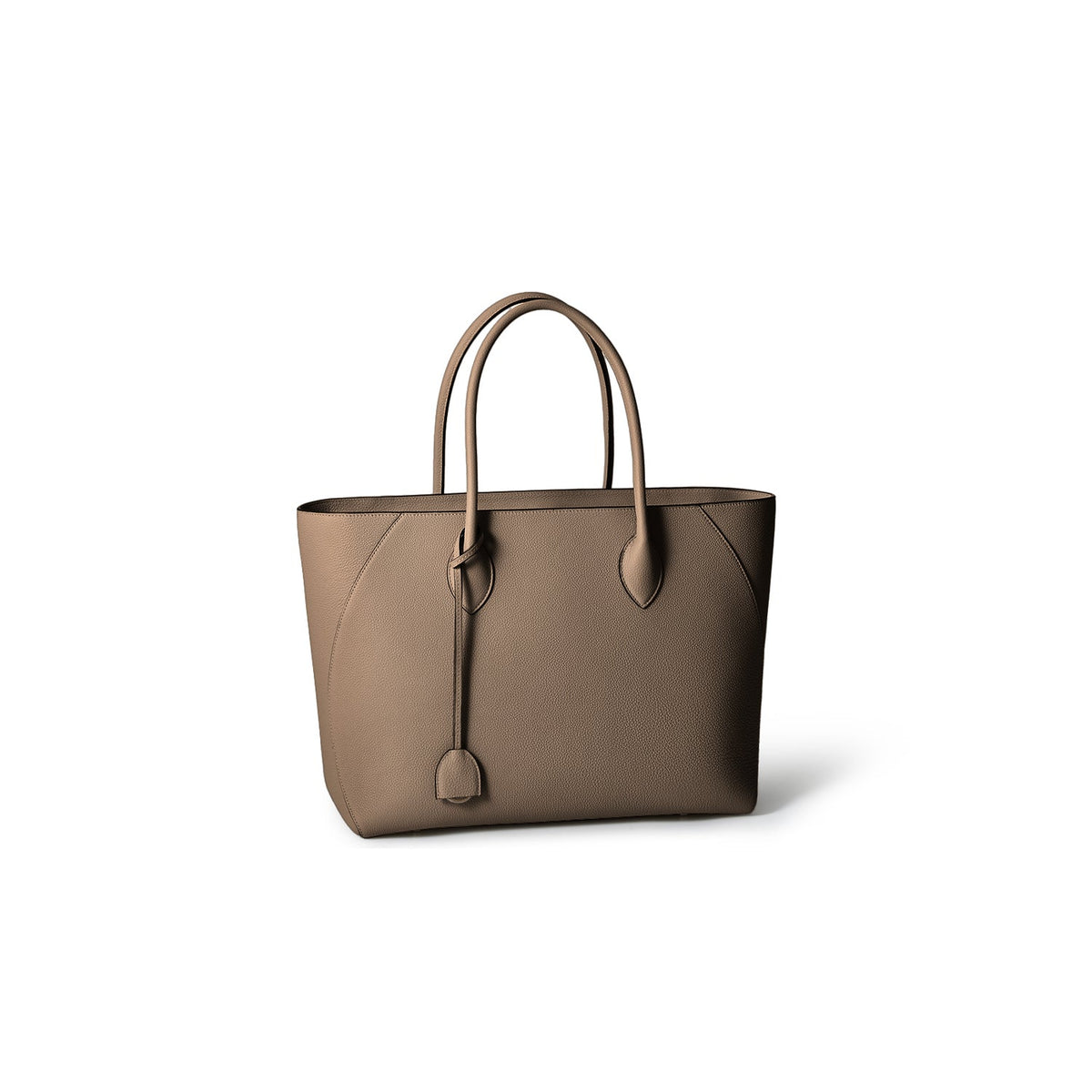 Mia Tote Bag Shrink Leather (Etoupe - 40)