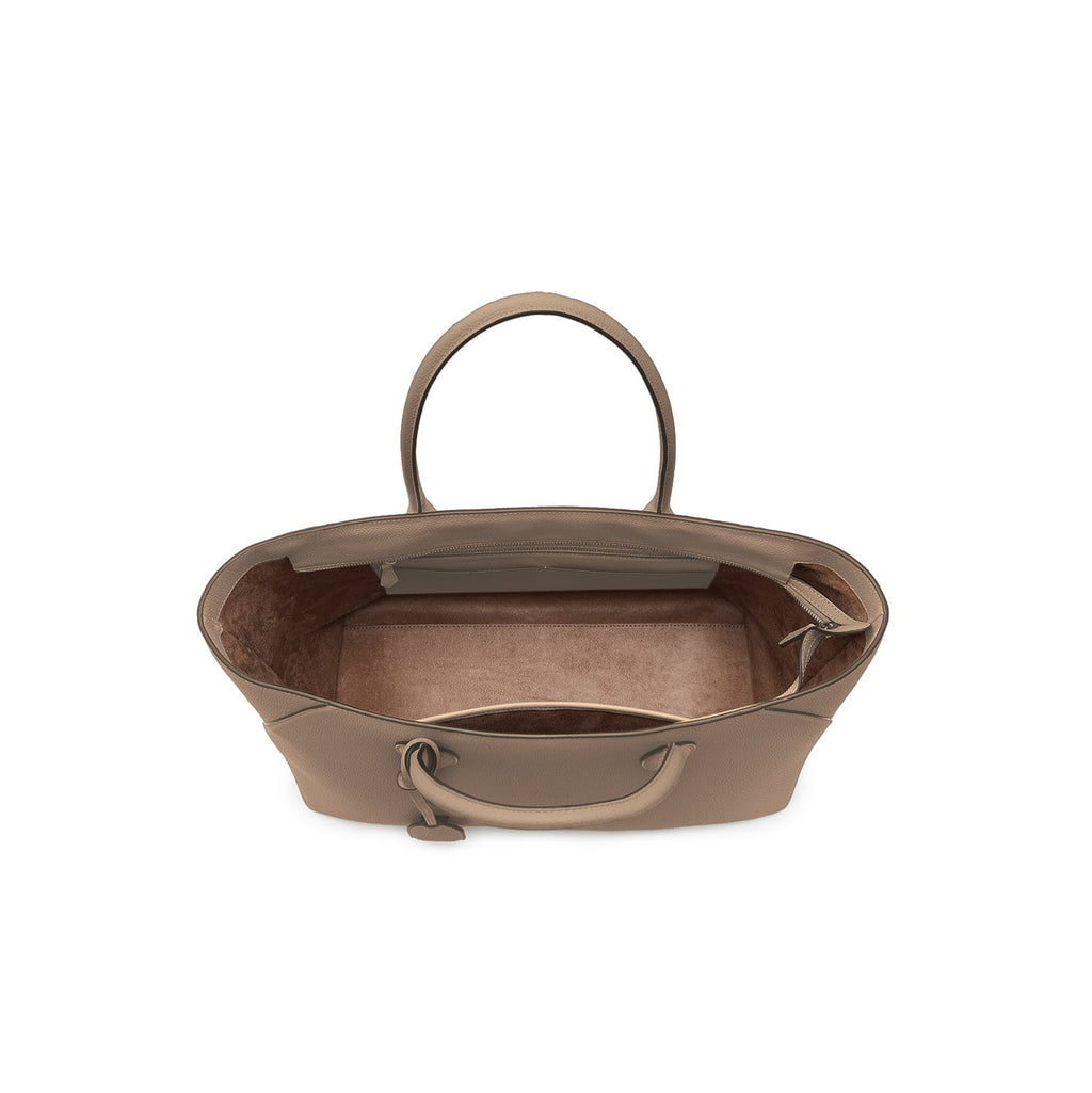 Mia Tote Bag Shrink Leather (Etoupe - 40)