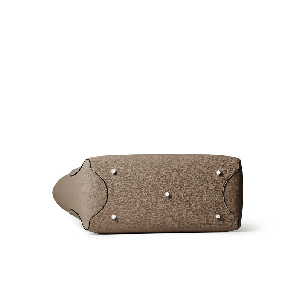 Mia Tote Bag Shrink Leather (Etoupe - 40)