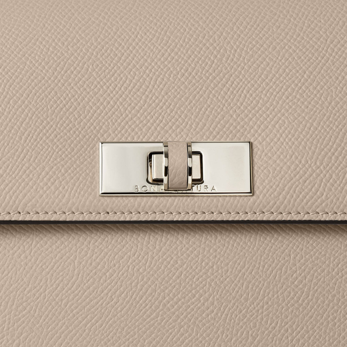 Vittoria Top Handle Bag Nobile Leather (Greige × Baby Pink - Small)