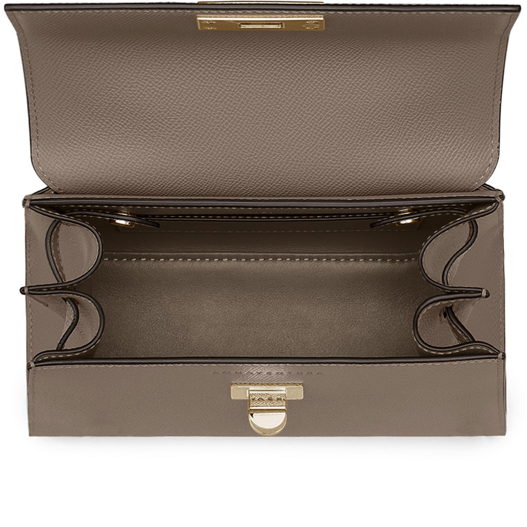 Vittoria Top Handle Bag Nobile Leather (Etoupe - Mini)