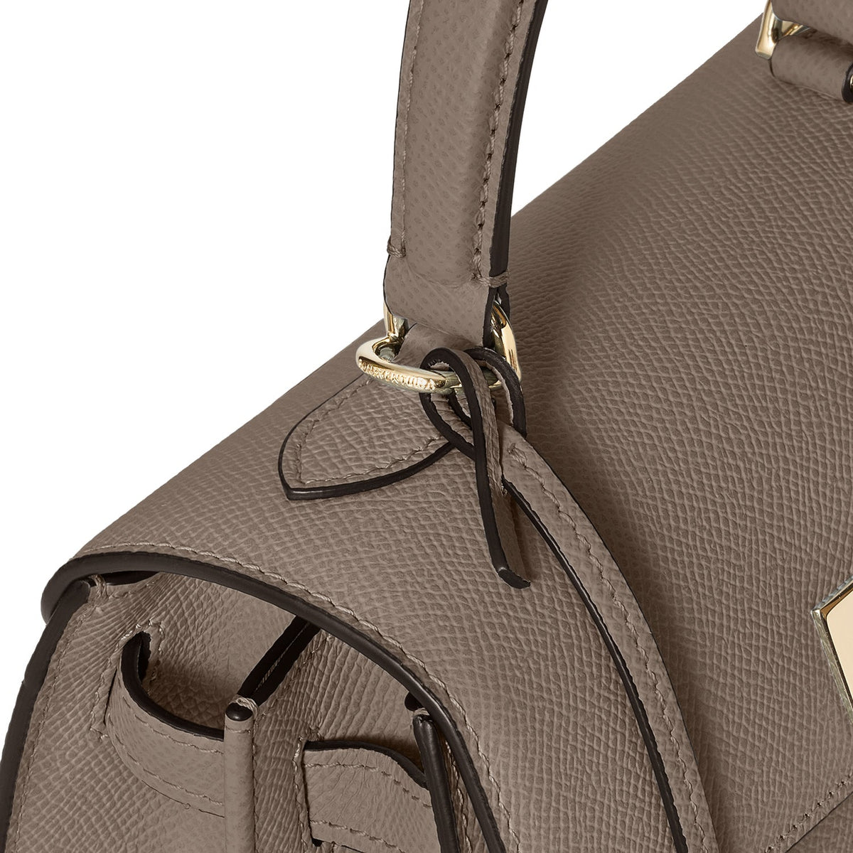 Vittoria Top Handle Bag Nobile Leather (Etoupe - Mini)