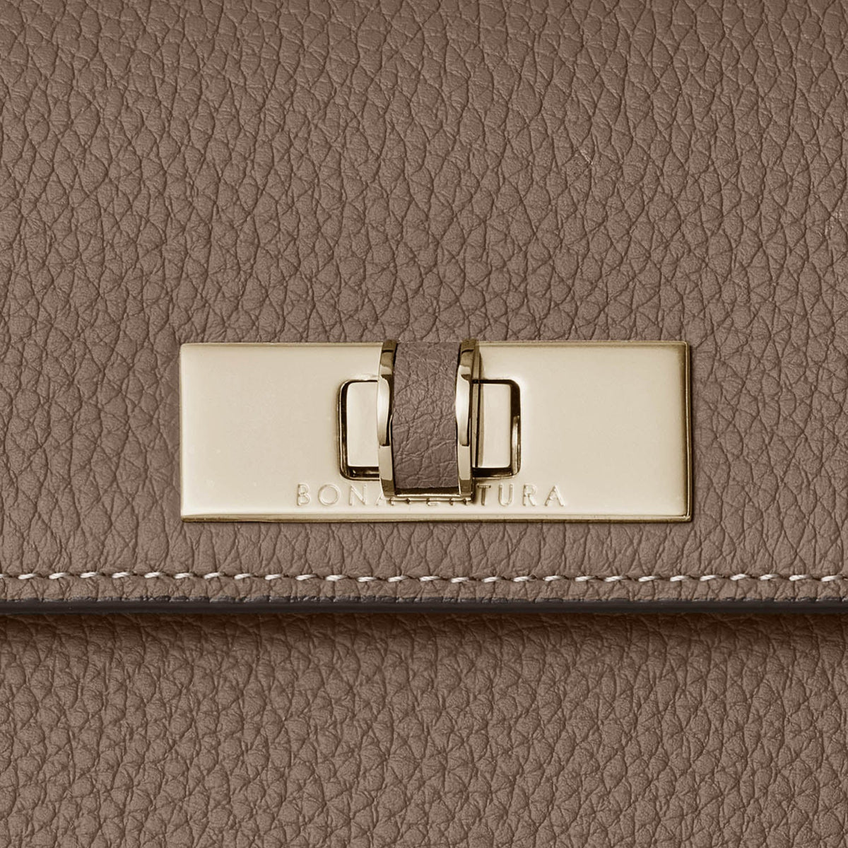 Vittoria Top Handle Bag Shrink Leather (Etoupe × Baby Pink - Small)