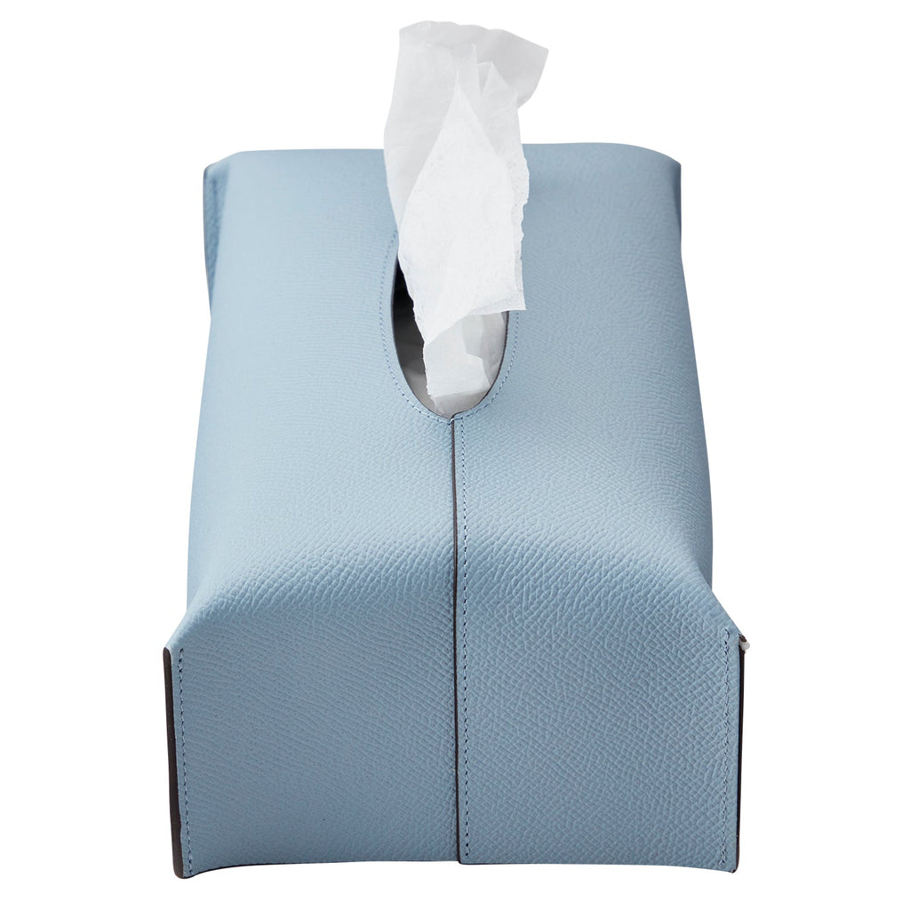 Tissue Box Cover Nobile Leather (Blue Lin - Regular)