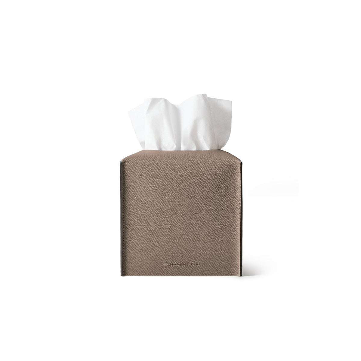 Tissue Box Cover Nobile Leather (Etoupe - Square)