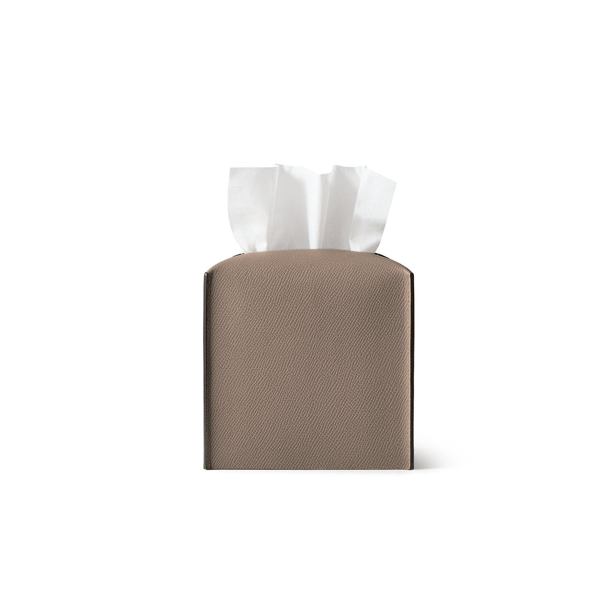 Tissue Box Cover Nobile Leather (Etoupe - Square)