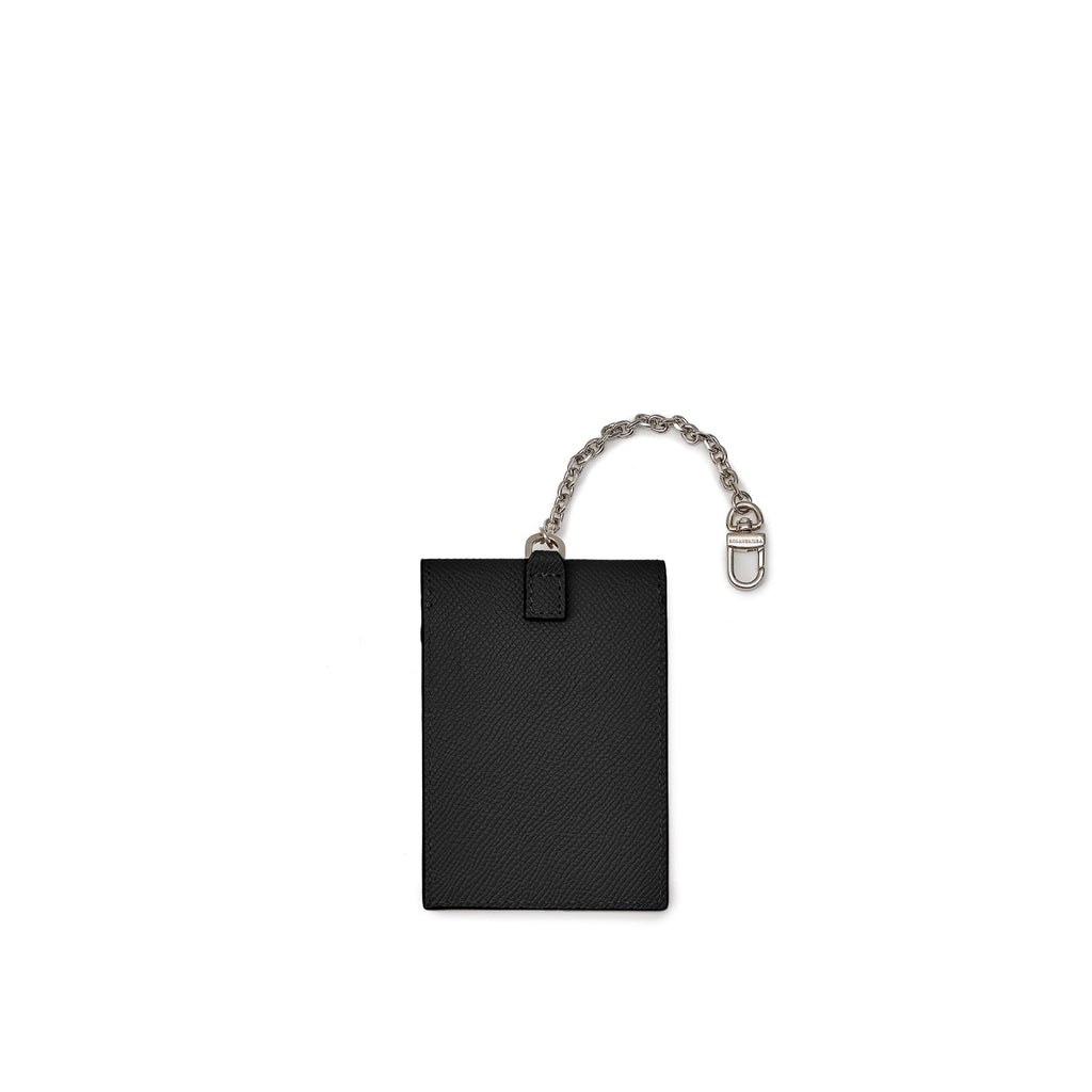 Leather Tag Key Holder Nobile Leather (Black)