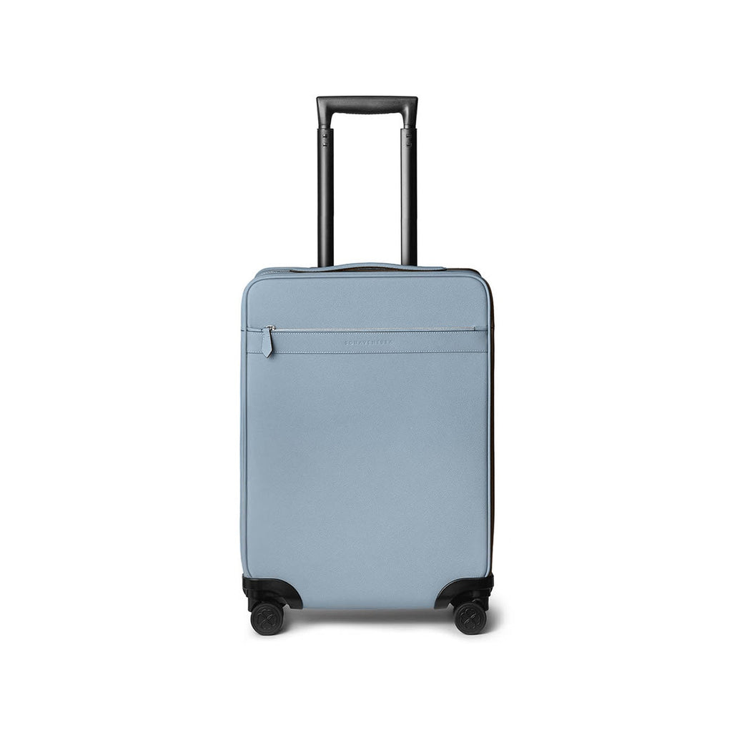 Leather Suitcase Cabin Nobile Leather (Blue Lin)