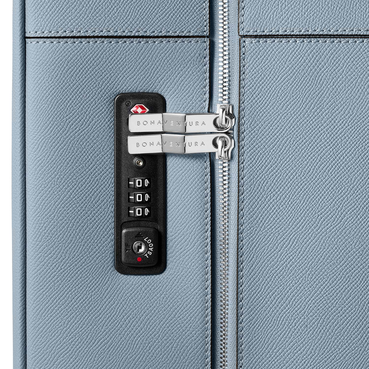 Leather Suitcase Cabin Nobile Leather (Blue Lin)