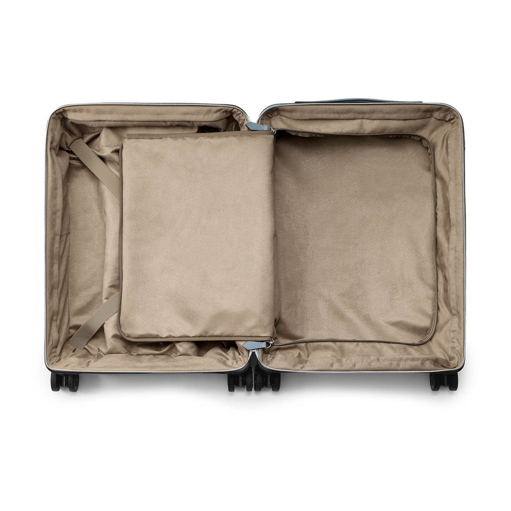 Leather Suitcase Cabin Nobile Leather (Blue Lin)