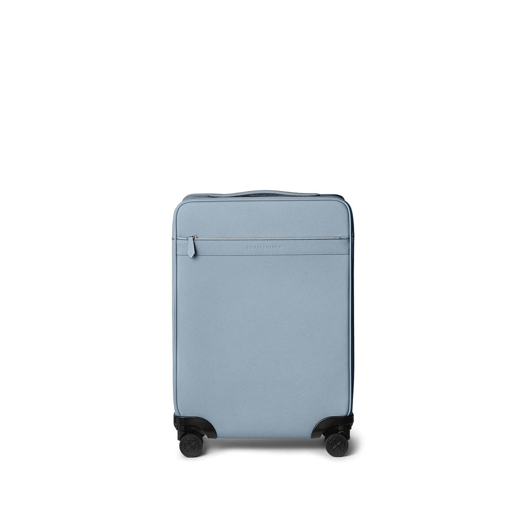Leather Suitcase Cabin Nobile Leather (Blue Lin)
