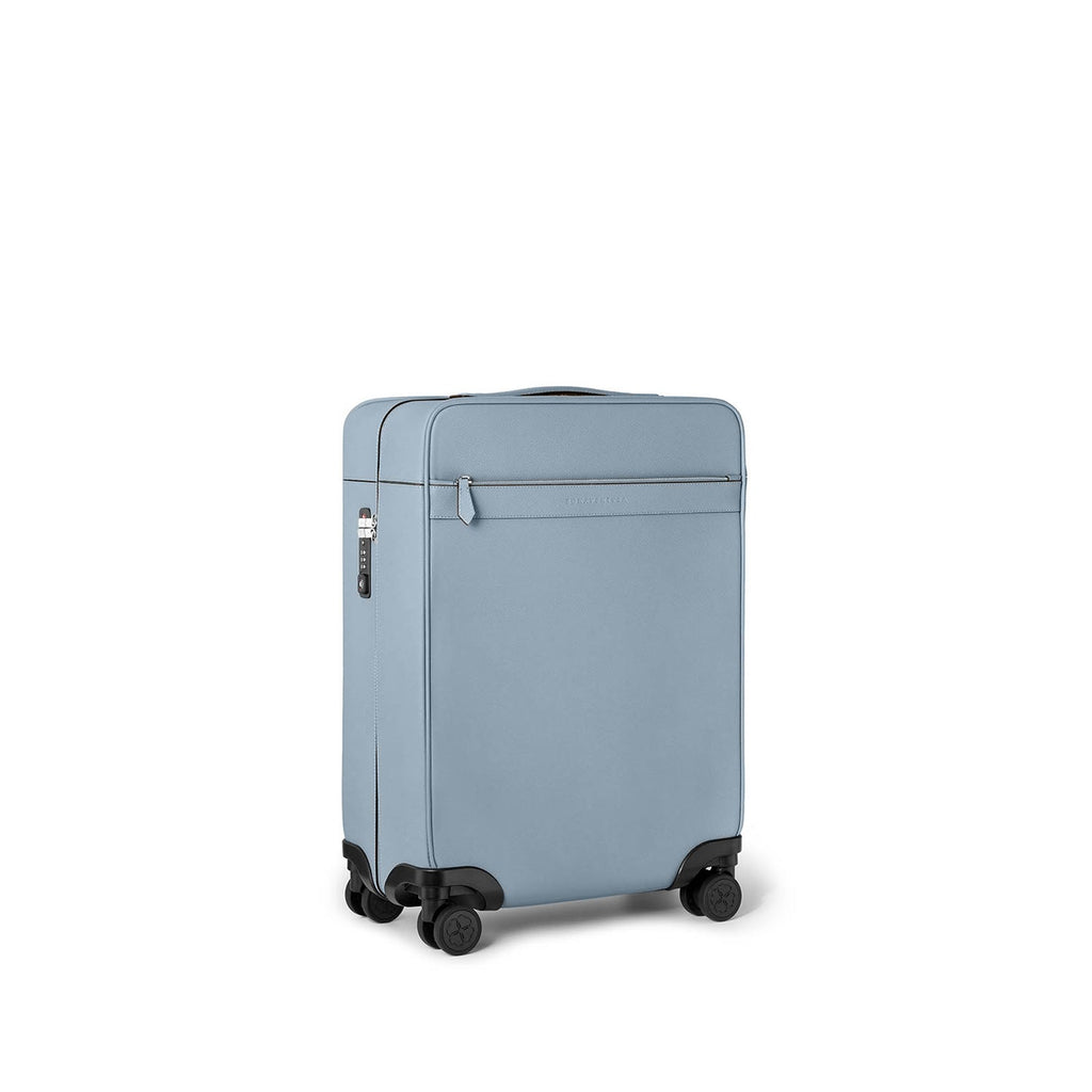Leather Suitcase Cabin Nobile Leather (Blue Lin)