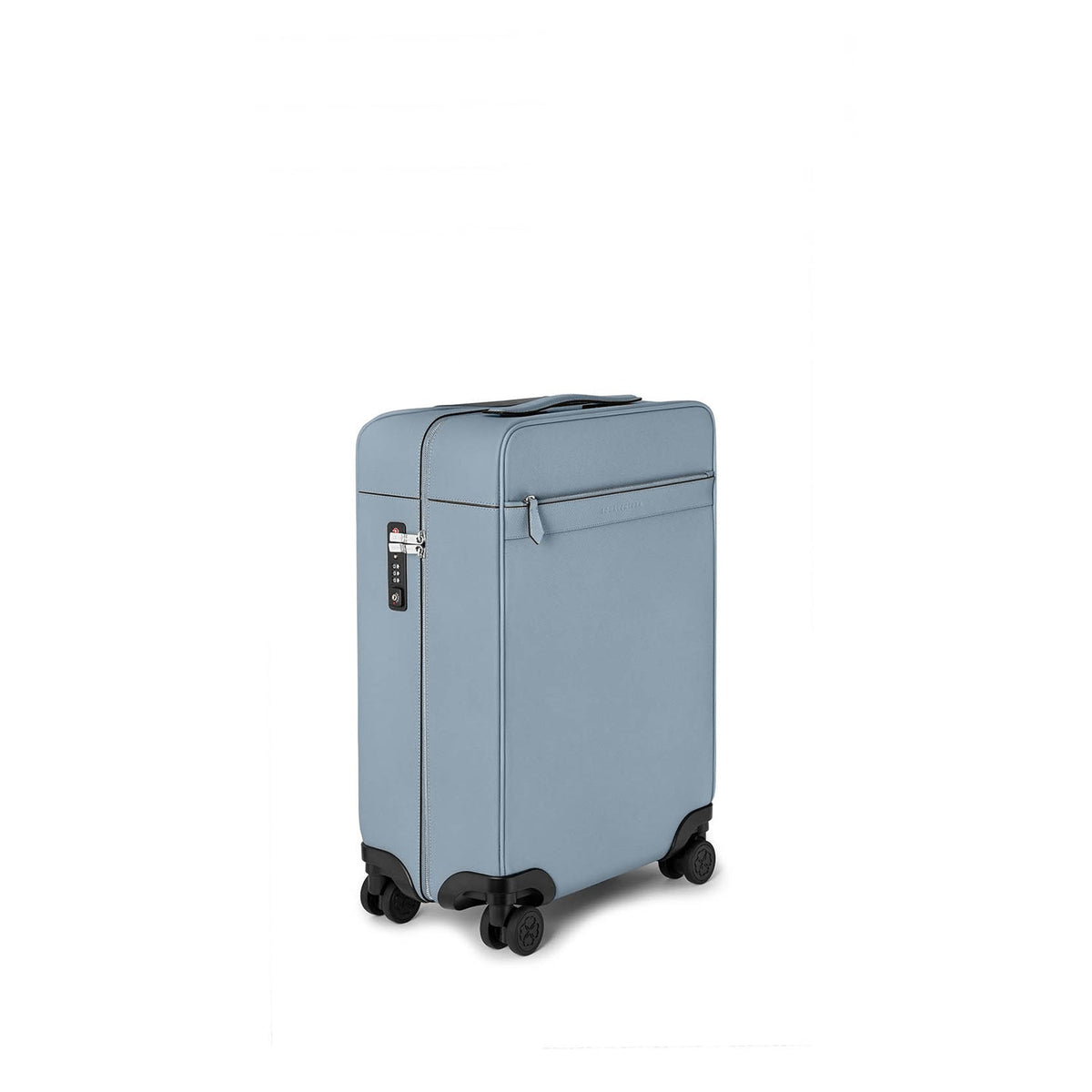 Leather Suitcase Cabin Nobile Leather (Blue Lin)