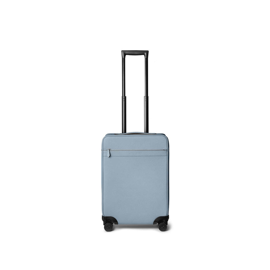 Leather Suitcase Cabin Nobile Leather (Blue Lin)
