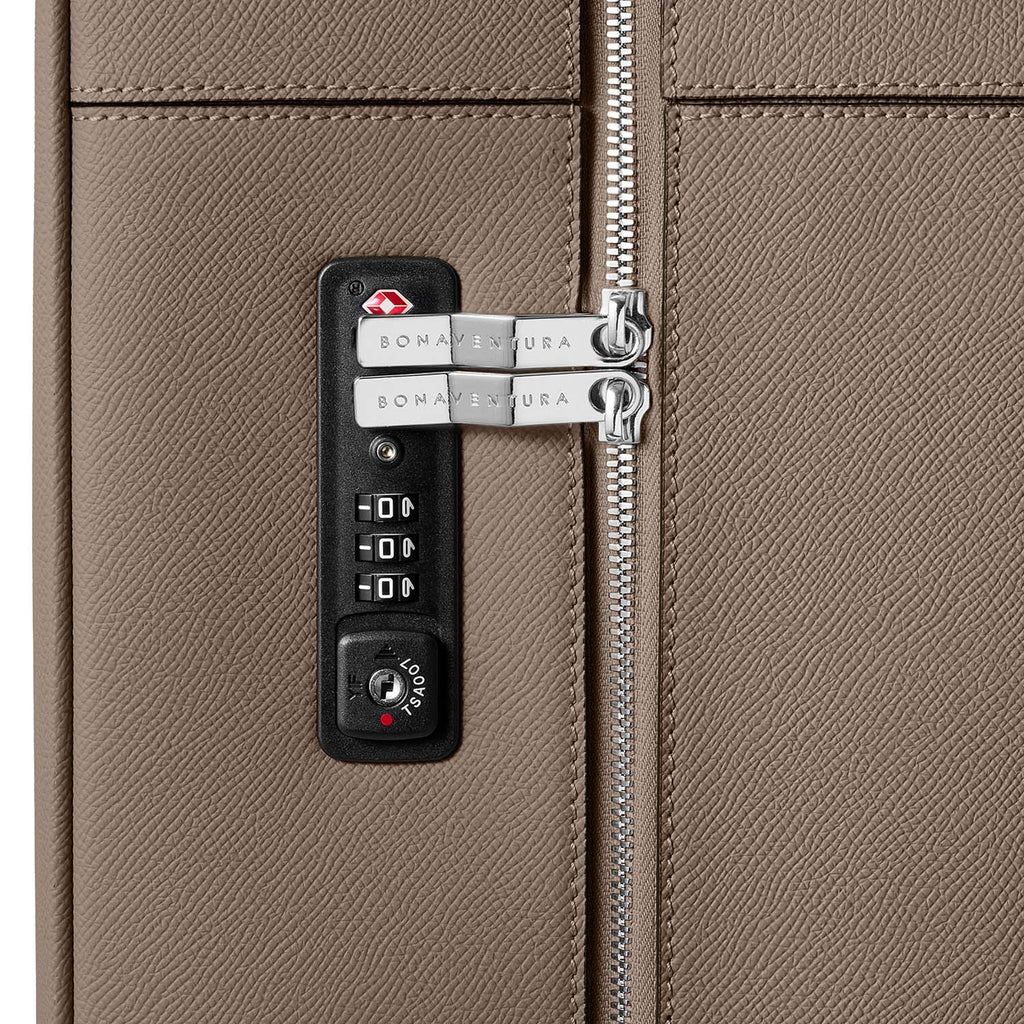 Leather Suitcase Cabin Nobile Leather (Etoupe)