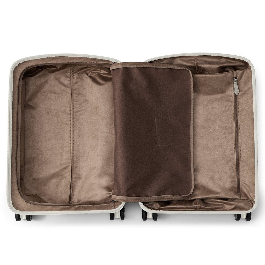 Matt Polycarbonate Suitcase Cabin (Ivory)