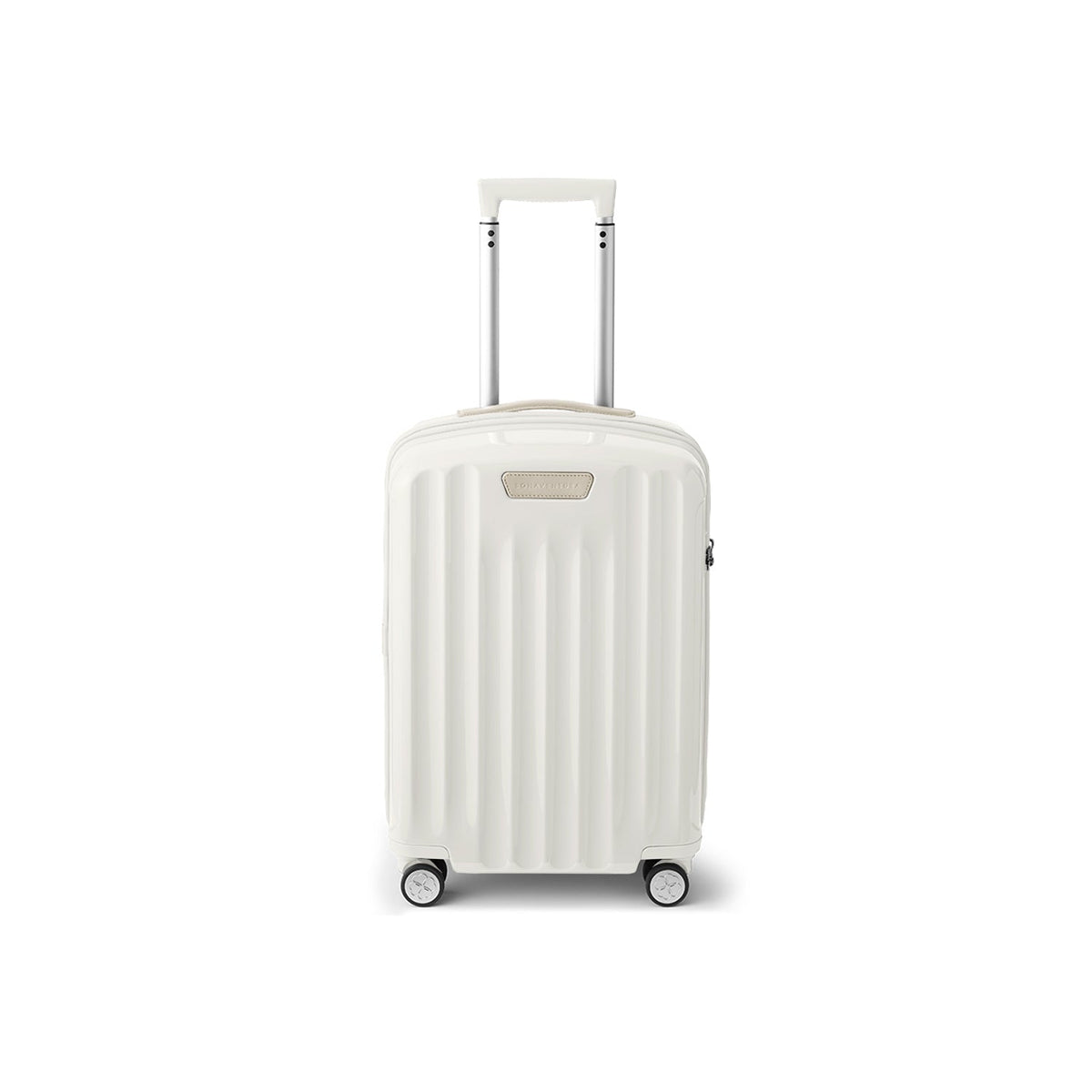 Shiny Polycarbonate Suitcase Cabin (Ivory)