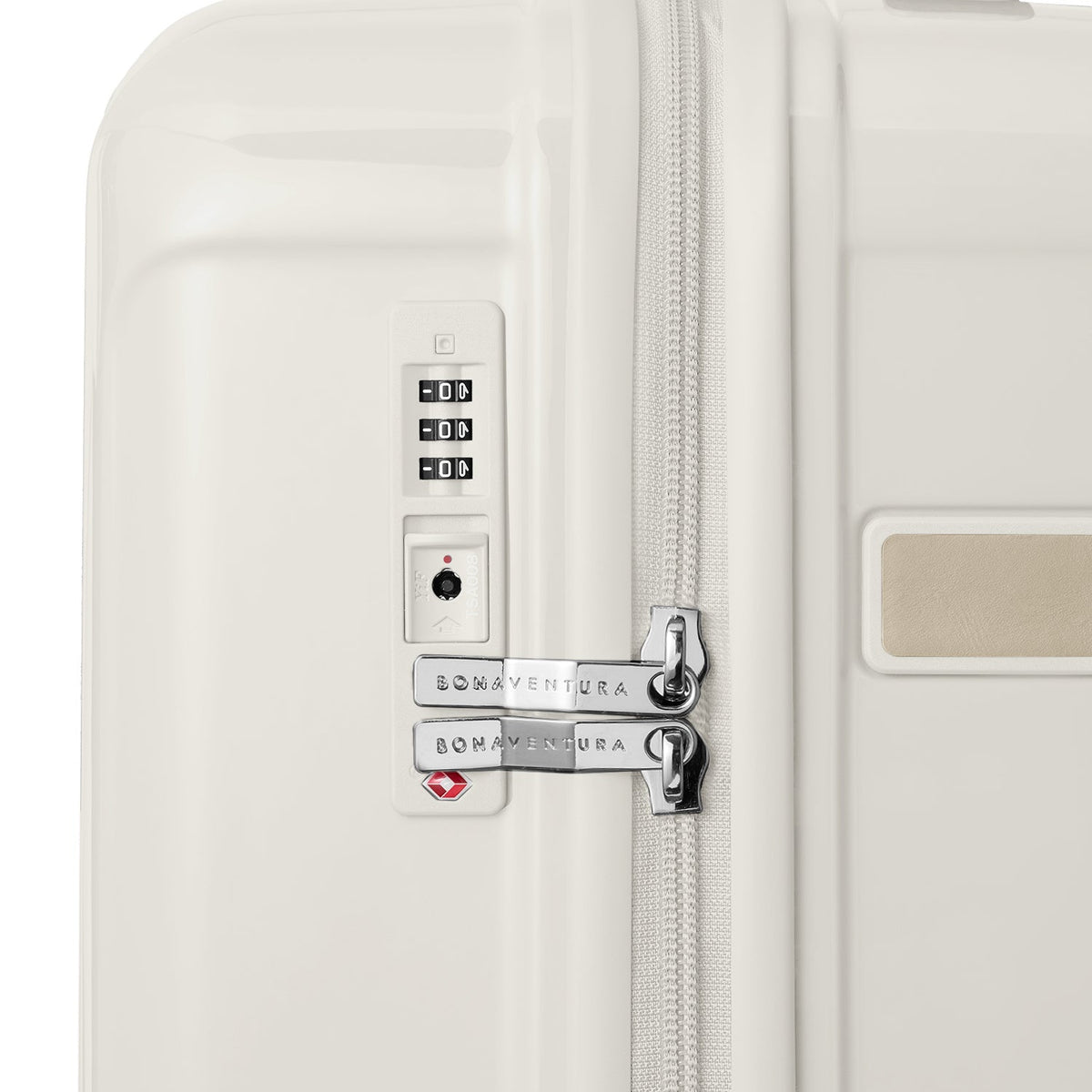 Shiny Polycarbonate Suitcase Cabin (Ivory)