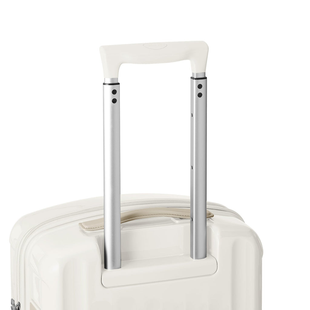 Shiny Polycarbonate Suitcase Cabin (Ivory)