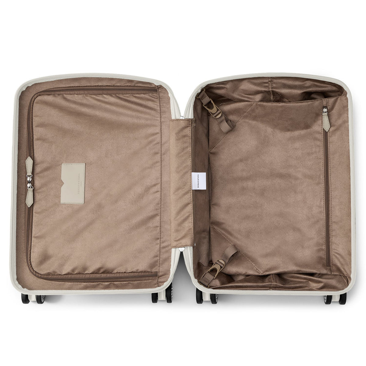 Shiny Polycarbonate Suitcase Cabin (Ivory)