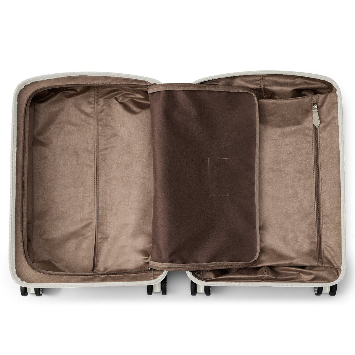 Shiny Polycarbonate Suitcase Cabin (Ivory)