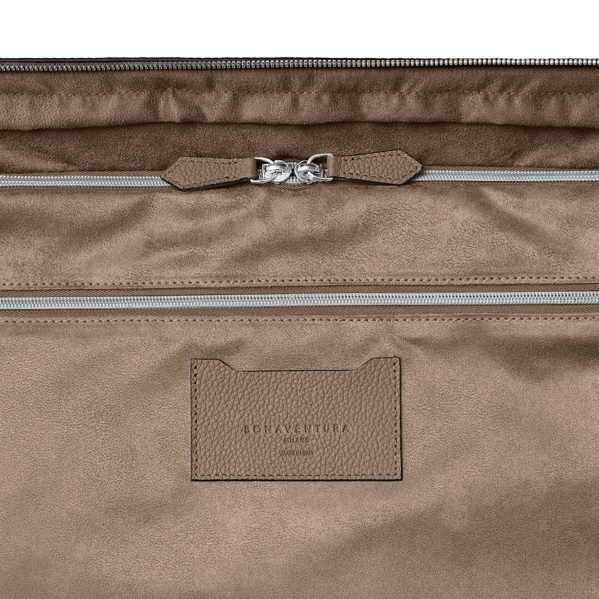 Leather Suitcase Cabin Shrink Leather (Etoupe)