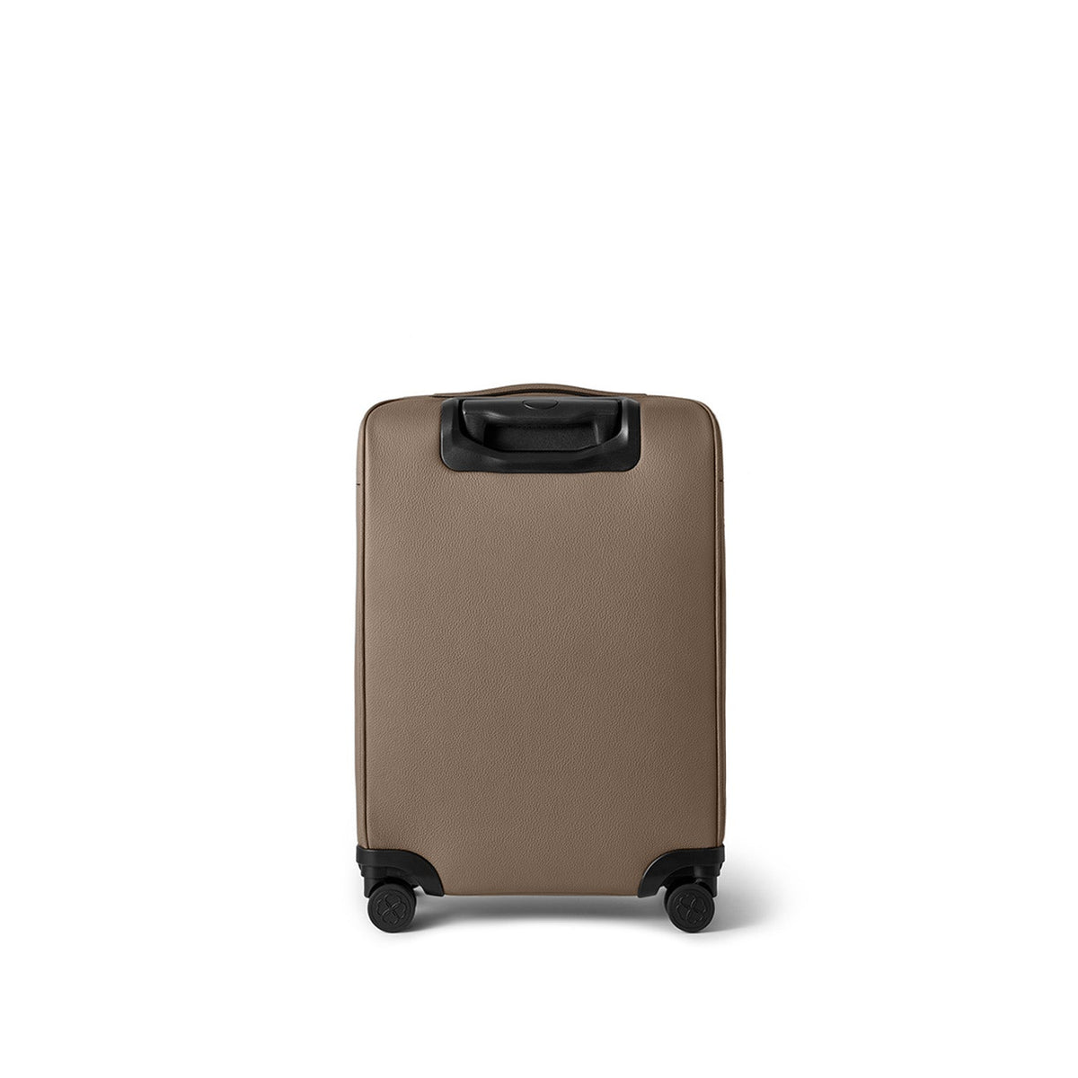 Leather Suitcase Cabin Shrink Leather (Etoupe)