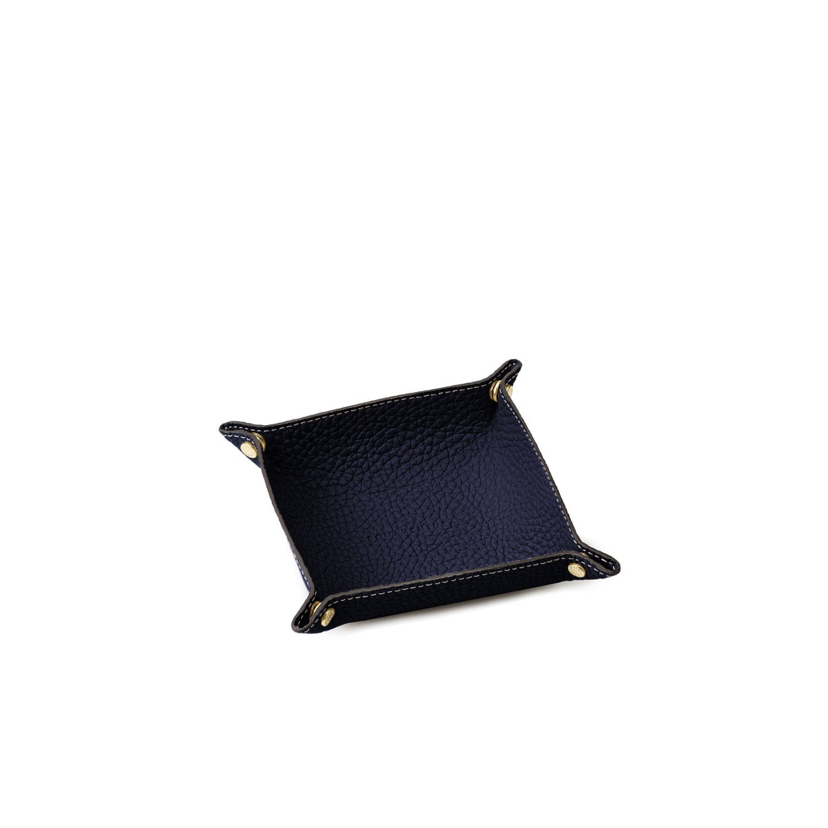 Valet Tray Shrink Leather (Navy - Small)