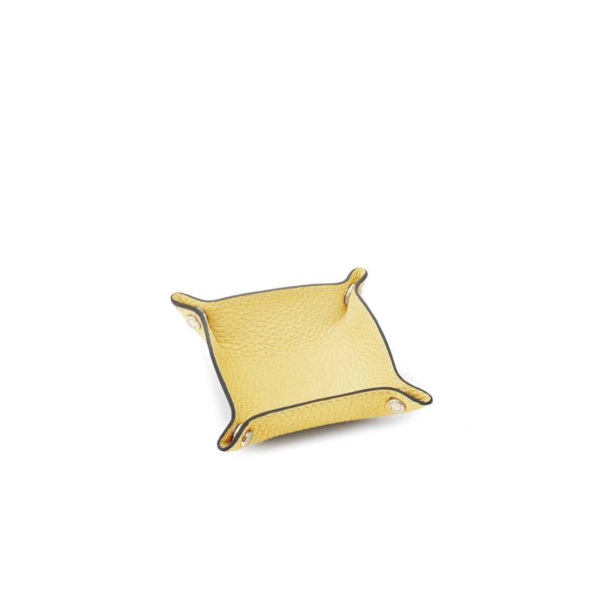 Valet Tray Shrink Leather (Yellow - Mini)