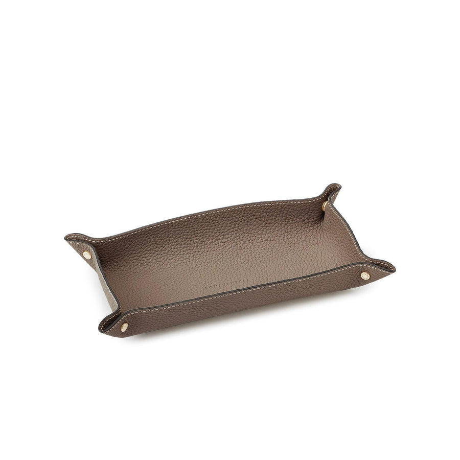 Valet Tray Shrink Leather (Etoupe - Long)