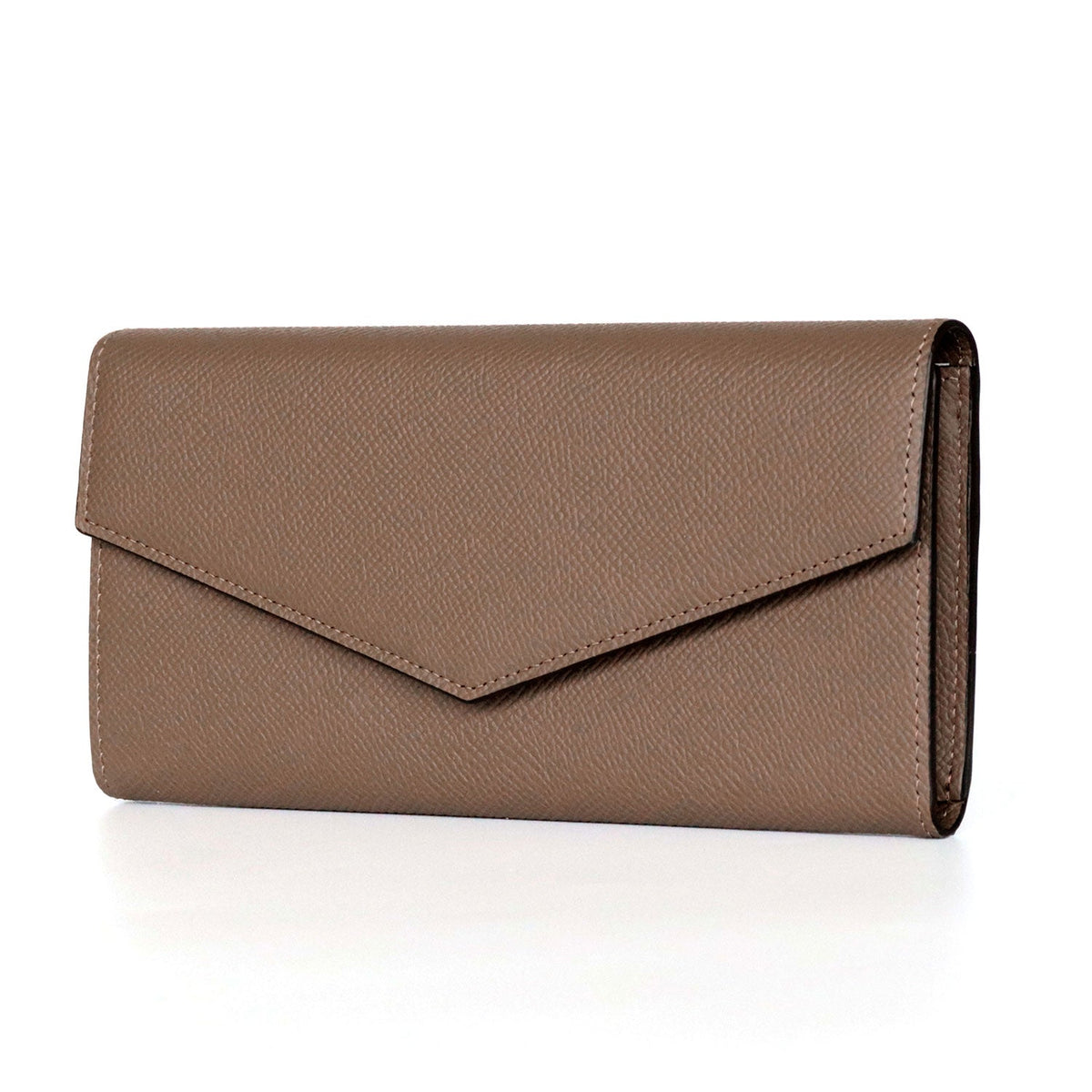 Envelope Long Wallet Nobile Leather (Etoupe)