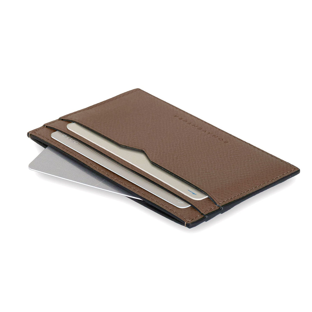 Slim Card Case Nobile Leather (Etoupe)