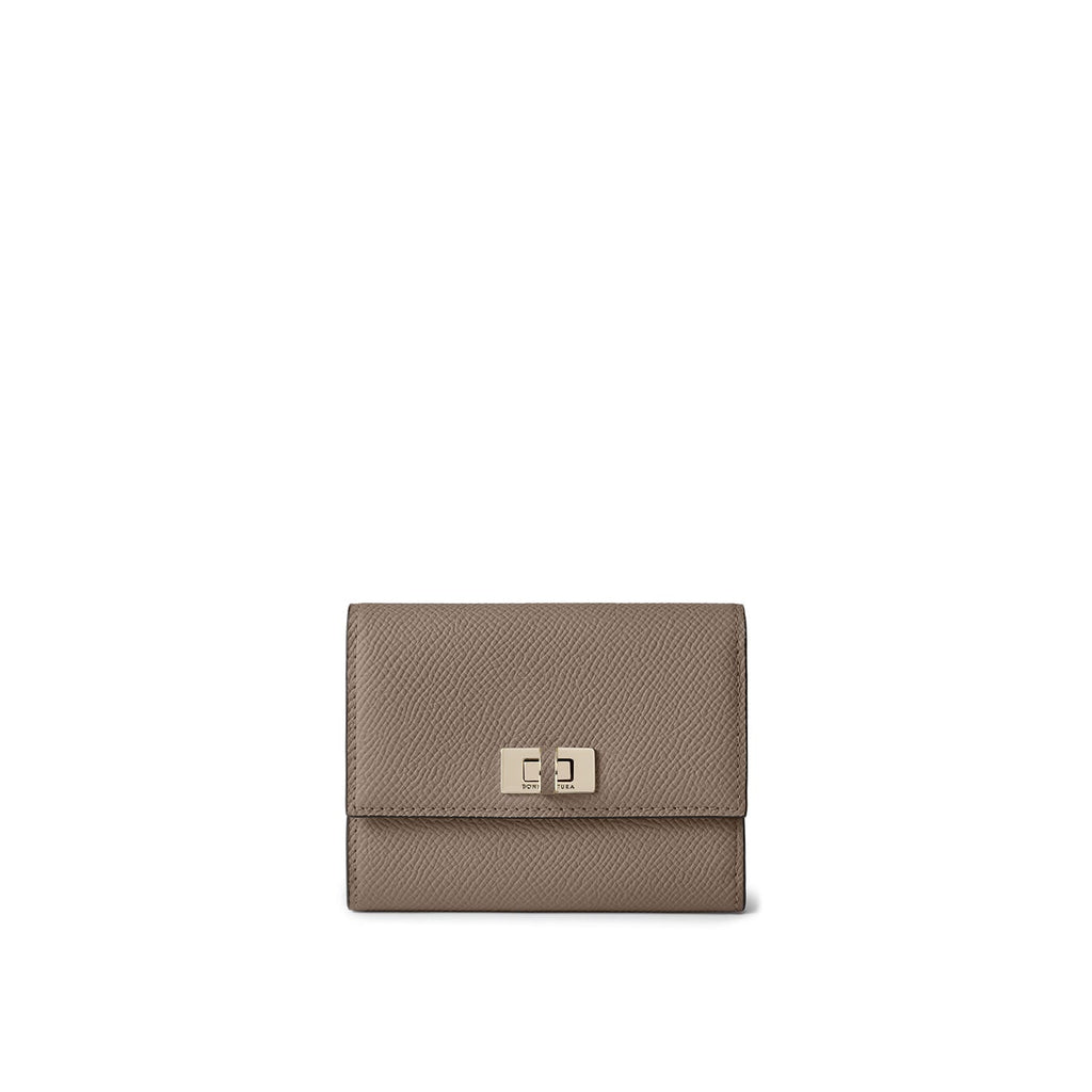 Vittoria Small Wallet Nobile Leather (Etoupe)