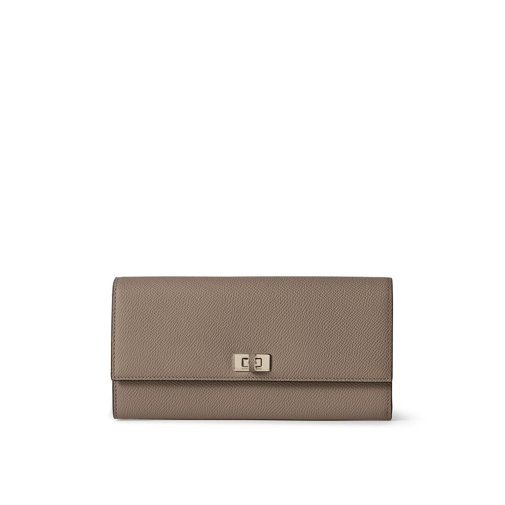 Vittoria Long Wallet Nobile Leather (Etoupe)