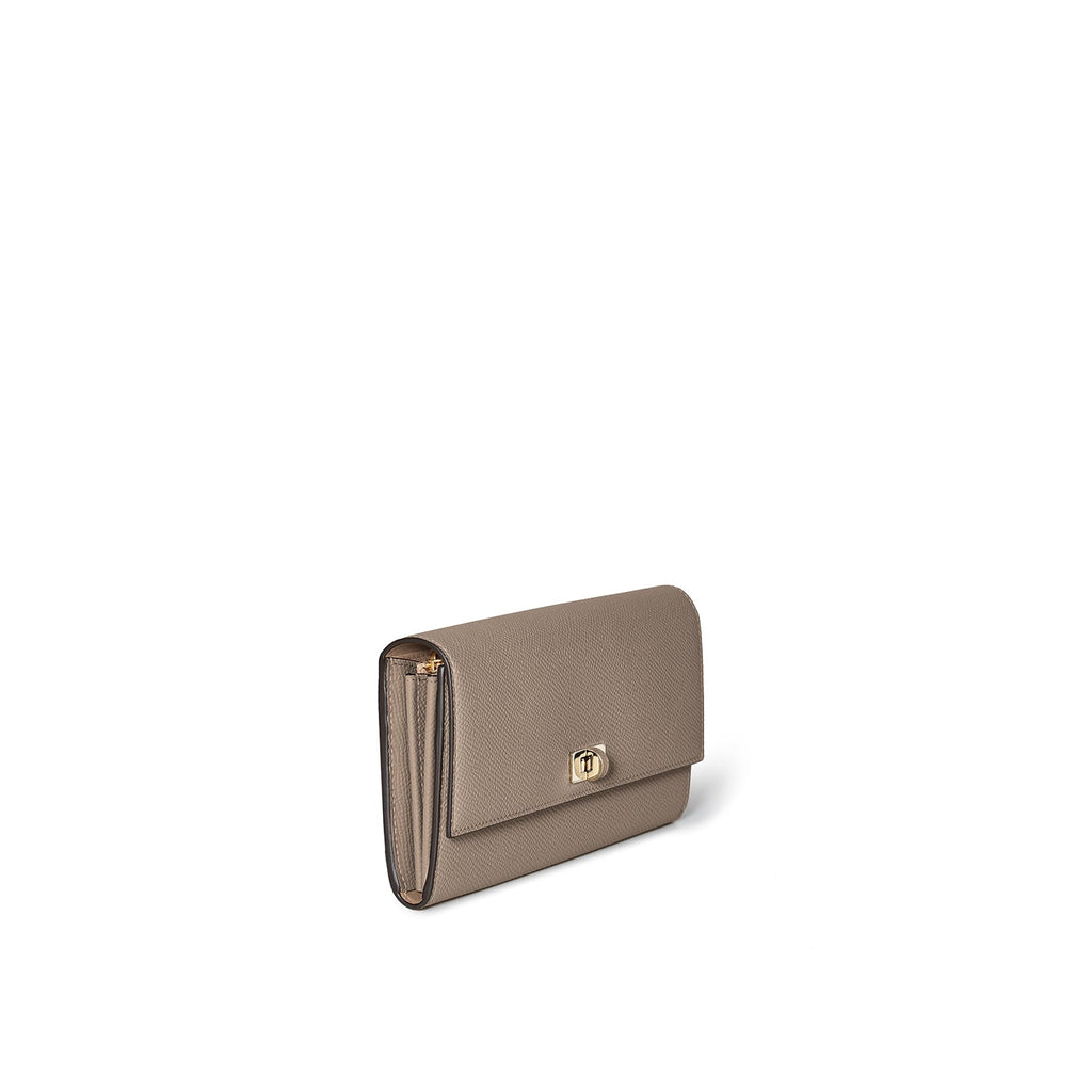 Vittoria Long Wallet Nobile Leather (Etoupe)