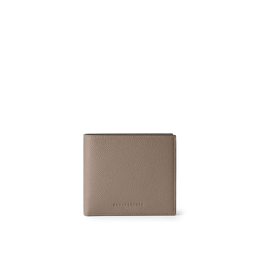 Bicolor Bi Fold Wallet with Coin Pocket Nobile Leather