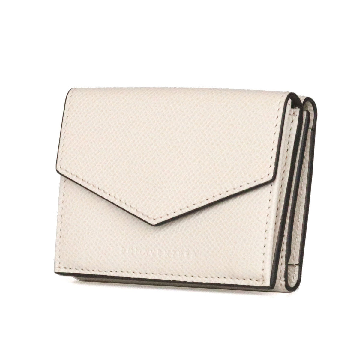 Small Wallet Nobile Leather (White × Black)
