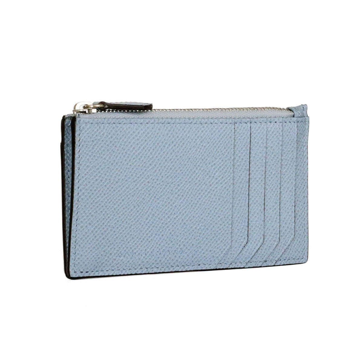 Mini Zip Wallet Nobile Leather (Blue Lin)