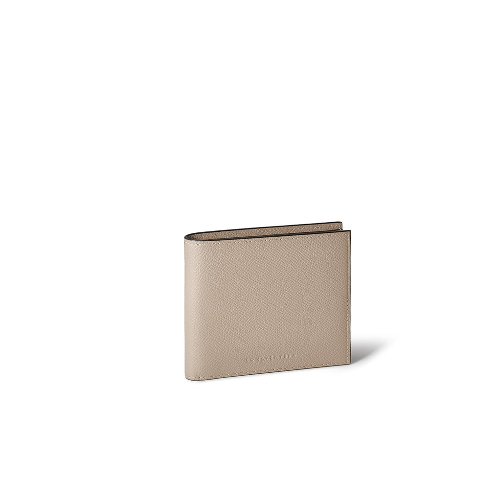 Men's Bi-fold Wallet Nobile Leather × Embossed Croco Leather