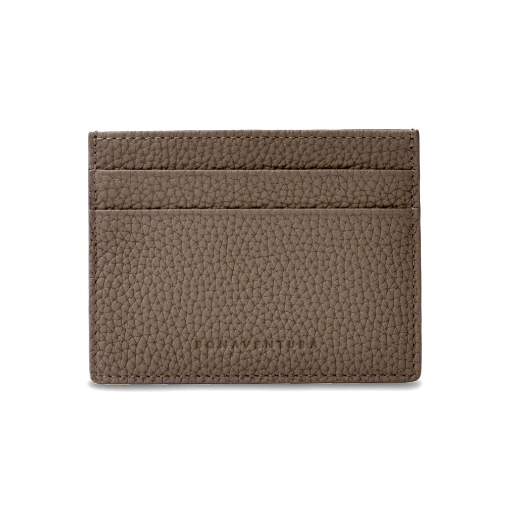 Card Holder Shrink Leather (Etoupe)