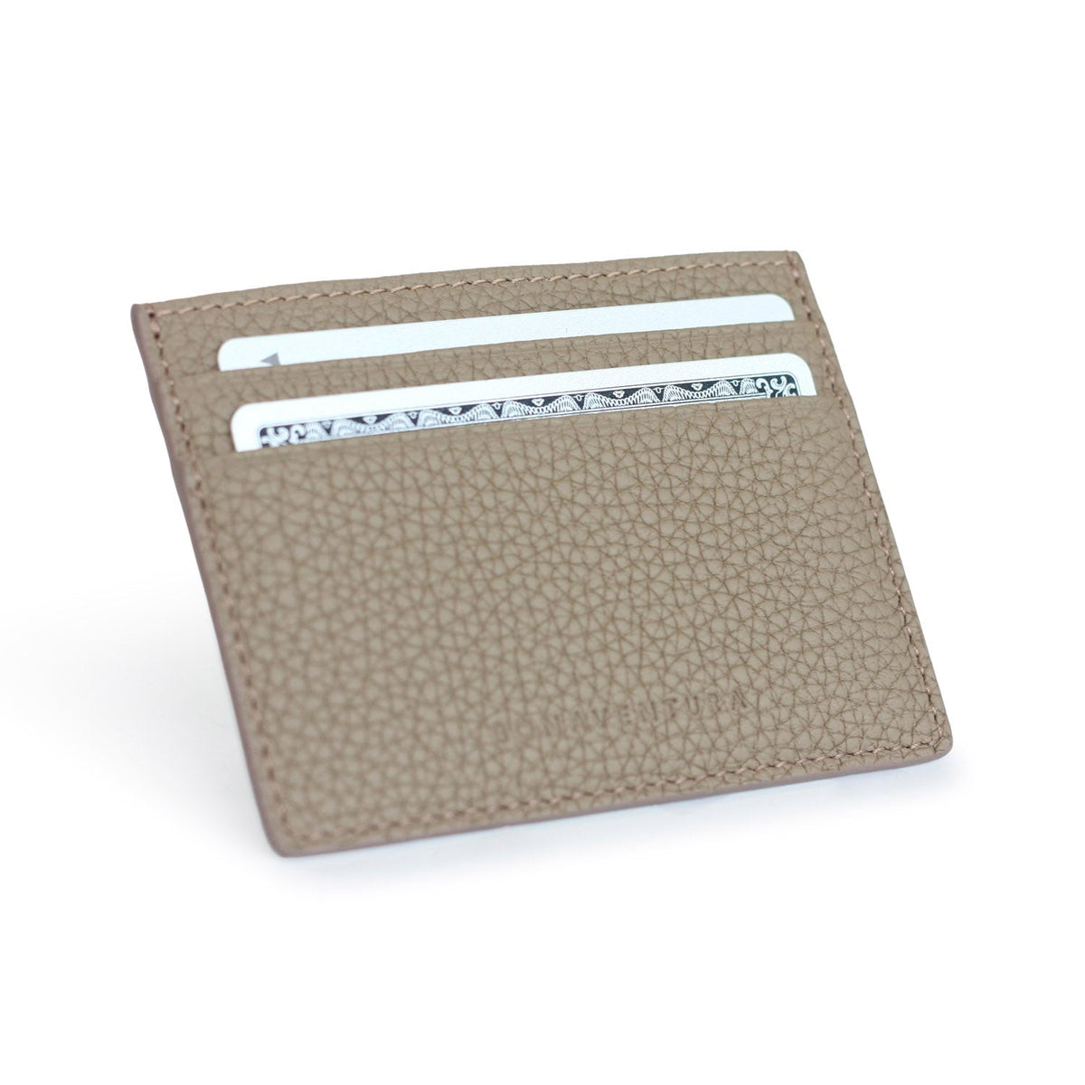 Card Holder Shrink Leather (Etoupe)