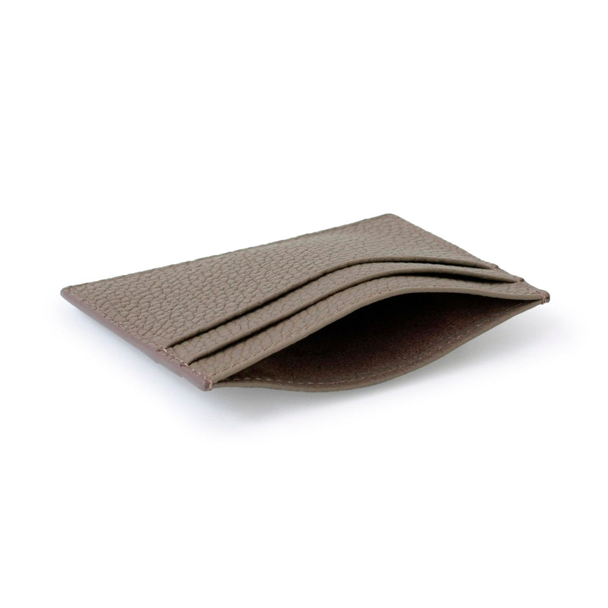 Card Holder Shrink Leather (Etoupe)