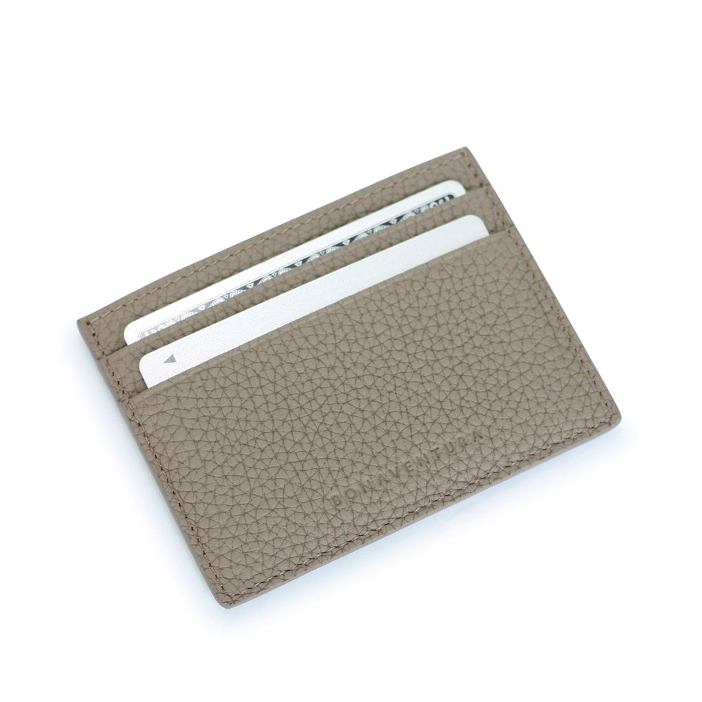 Card Holder Shrink Leather (Etoupe)