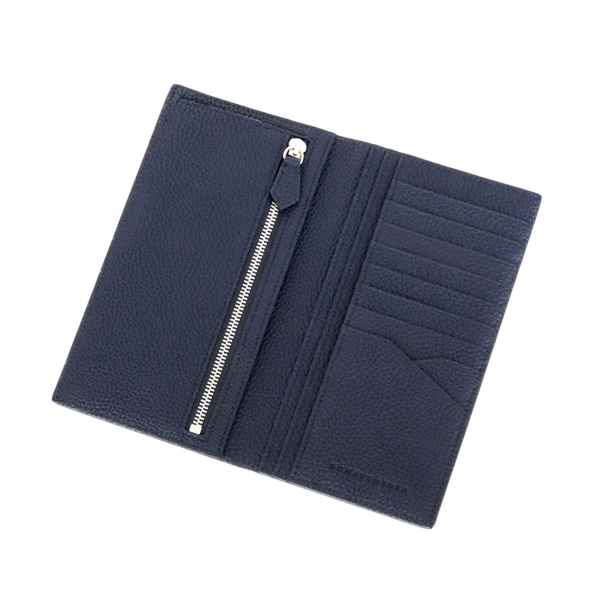 Long Wallet Shrink Leather (Navy)